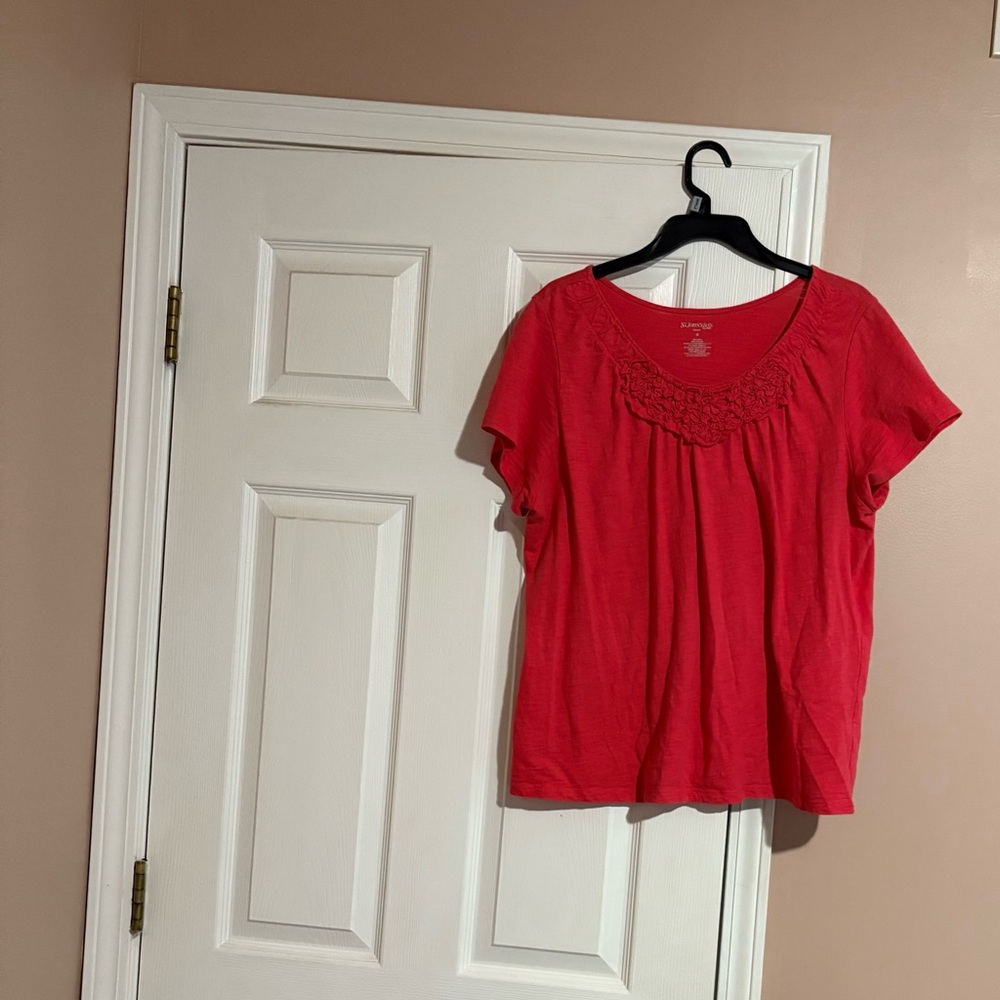 St. John's Bay Short Sleeve Top
